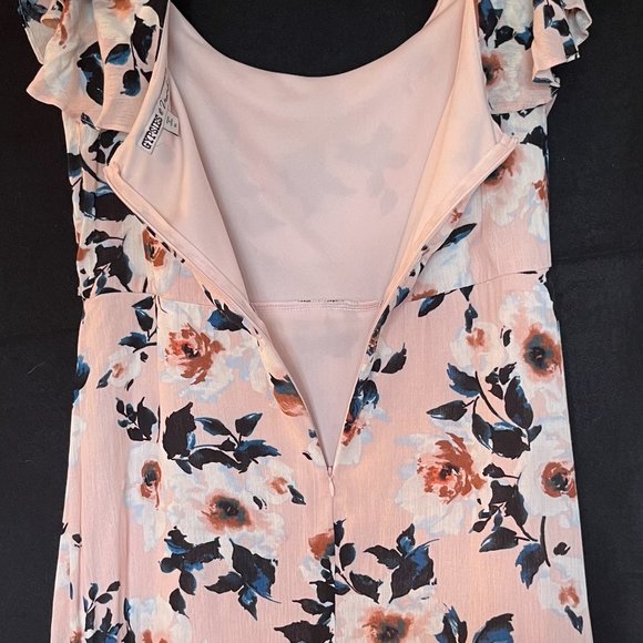 “Gypsies & Moondust’ Floral Adjustable Spaghetti Strap/Cap Sleeve Dress Size XL - Picture 7 of 8